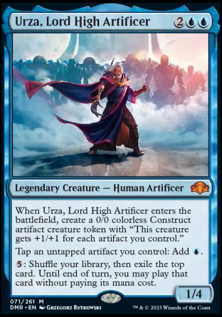 (071) Magic The Gathering Dominaria Remastered Single: Urza, Lord High Artificer Holo Mythic