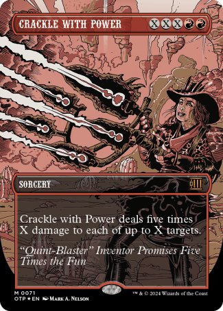 (071) Magic The Gathering Breaking News Single: Crackle with Power (V.2) Mythic