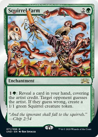 (071/096) Magic The Gathering Unsanctioned Single: Squirrel Farm Rare