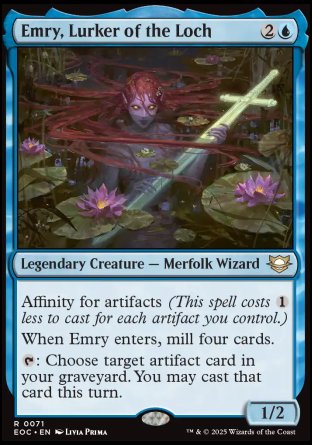 (071) Magic The Gathering Commander: Edge of Eternities Single: Emry, Lurker of the Loch Rare