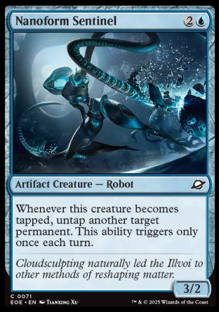 (071) Magic The Gathering Edge of Eternities Single: Nanoform Sentinel Holo Common