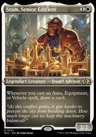 (071) Magic The Gathering Multiverse Legends Single: Sram, Senior Edificer (V.2) Rare