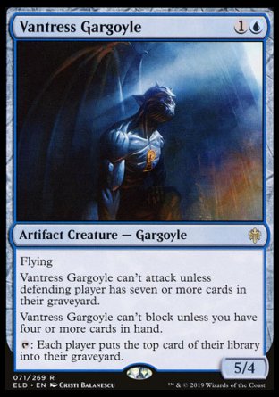 (071/269) Magic The Gathering Throne of Eldraine Single: Vantress Gargoyle Holo Rare