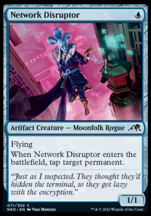 (071) Magic The Gathering Kamigawa: Neon Dynasty Single: Network Disruptor Common