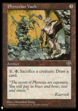 (316) Magic The Gathering The List Single: Phyrexian Vault Uncommon