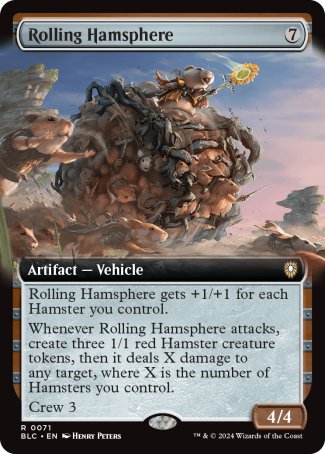 (071) Magic The Gathering Commander: Bloomburrow: Extras Single: Rolling Hamsphere Rare