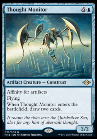 (071) Magic The Gathering Modern Horizons 2 Single: Thought Monitor Holo Rare