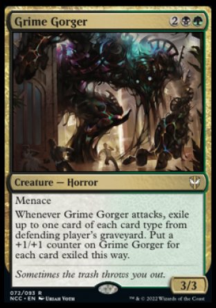 (072) Magic The Gathering Commander: Streets of New Capenna Single: Grime Gorger Rare
