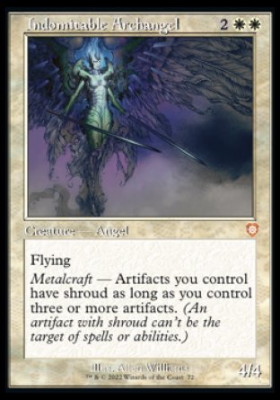 (072) Magic The Gathering Commander: The Brothers' War Single: Indomitable Archangel Mythic