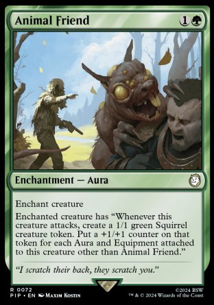 (072) Magic The Gathering Universes Beyond: Fallout Single: Animal Friend Rare