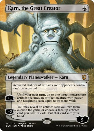 (073) Magic The Gathering Commander: Bloomburrow: Extras Single: Karn, the Great Creator Mythic