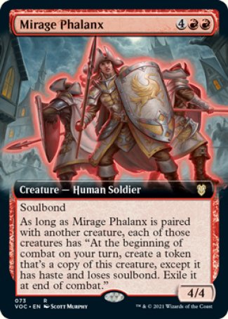 (073) Magic The Gathering Commander: Innistrad: Crimson Vow Single: Mirage Phalanx (V.2) Rare