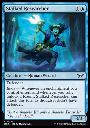 (073) Magic The Gathering Duskmourn: House of Horror Single: Stalked Researcher Common