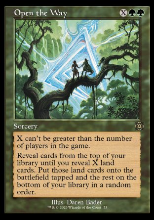 (073) Magic The Gathering March of the Machine: The Aftermath: Extras Single: Open the Way (V.1) Holo Rare