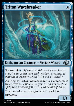 (074) Magic The Gathering Modern Horizons 3 Single: Triton Wavebreaker Uncommon