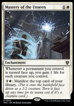 (074) Magic The Gathering Commander: Murders at Karlov Manor Single: Mastery of the Unseen Rare