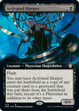 (074) Magic The Gathering Commander: Dominaria United: Extras Single: Activated Sleeper Holo Rare