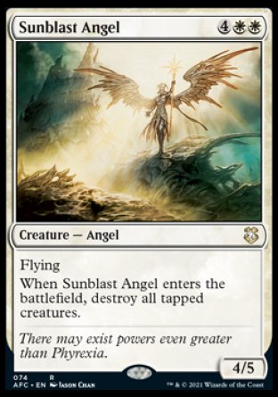 (074) Magic The Gathering Commander: Adventures in the Forgotten Realms Single: Sunblast Angel Rare