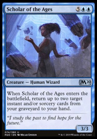 (074/280) Magic The Gathering Core 2020 Single: Scholar of the Ages Holo Uncommon