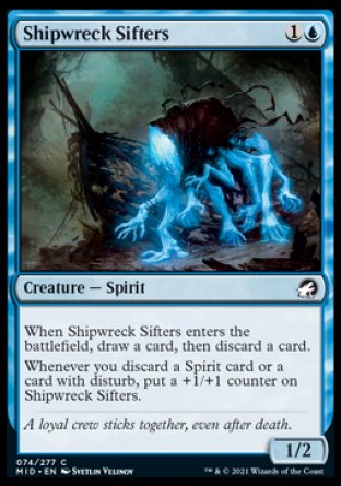 (074) Magic The Gathering Innistrad: Midnight Hunt Single: Shipwreck Sifters Common