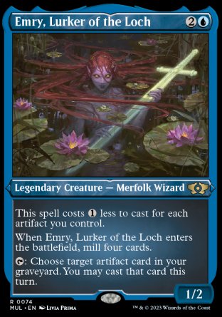 (074) Magic The Gathering Multiverse Legends Single: Emry, Lurker of the Loch (V.2) Holo Rare
