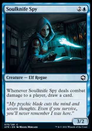 (075) Magic The Gathering Adventures in the Forgotten Realms Single: Soulknife Spy Common