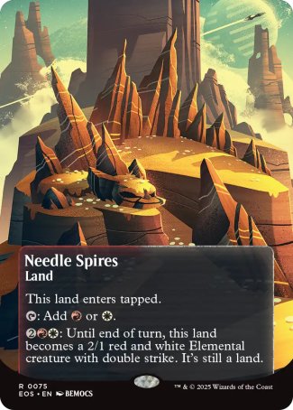 (075) Magic The Gathering Stellar Sights Single: Needle Spires (V.2) Rare