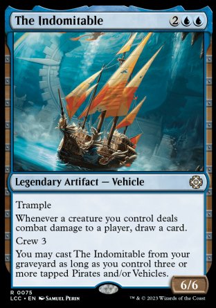 (075) Magic The Gathering Commander: The Lost Caverns of Ixalan Single: The Indomitable Rare