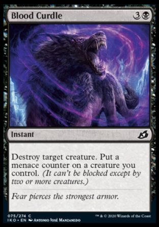 (075/274) Magic The Gathering Ikoria: Lair of Behemoths Single: Blood Curdle Holo Common