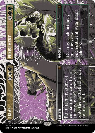 (075) Magic The Gathering Breaking News Single: Crime // Punishment (V.2) Holo Mythic