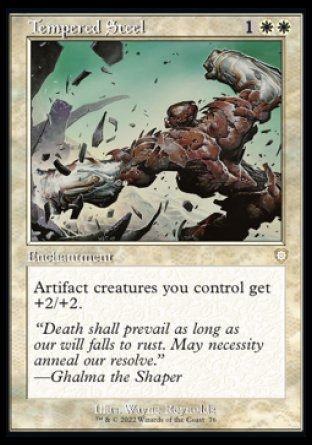(076) Magic The Gathering Commander: The Brothers' War Single: Tempered Steel Rare