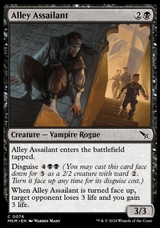 (076) Magic The Gathering Murders at Karlov Manor Single: Alley Assailant Holo Common