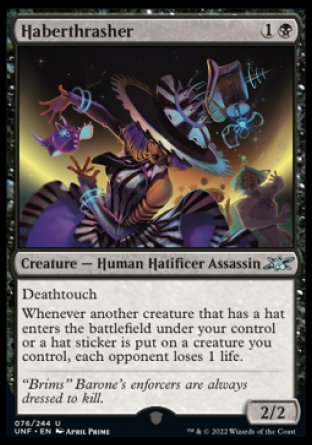 (076) Magic The Gathering Unfinity Single: Haberthrasher Uncommon
