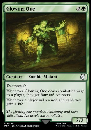 (076) Magic The Gathering Universes Beyond: Fallout Single: Glowing One Holo Uncommon