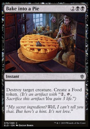 (076/269) Magic The Gathering Throne of Eldraine Single: Bake into a Pie Common