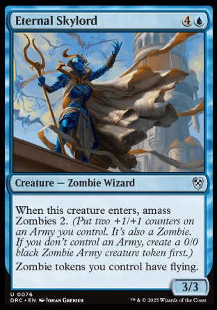 (076) Magic The Gathering Commander: Aetherdrift Single: Eternal Skylord Uncommon
