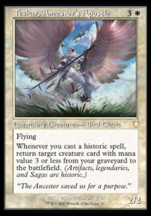 (077) Magic The Gathering Commander: The Brothers' War Single: Teshar, Ancestor's Apostle Rare