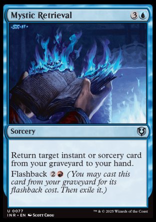 (077) Magic The Gathering Innistrad Remastered Single: Mystic Retrieval Holo Uncommon