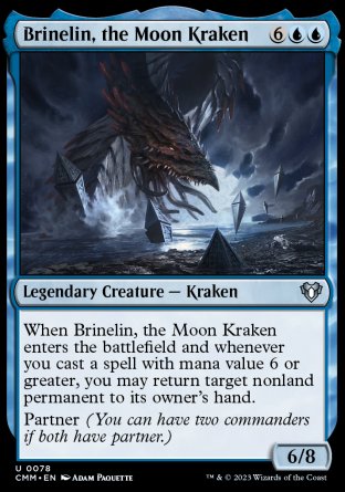 (078) Magic The Gathering Commander Masters Single: Brinelin, the Moon Kraken Holo Uncommon