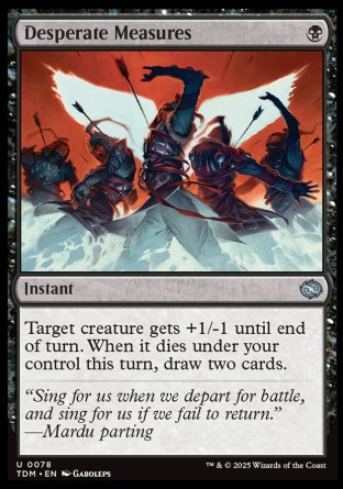 (078) Magic The Gathering Tarkir: Dragonstorm Single: Desperate Measures Holo Uncommon