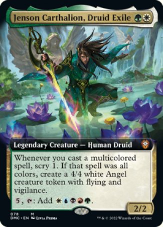 (078) Magic The Gathering Commander: Dominaria United: Extras Single: Jenson Carthalion, Druid Exile Holo Mythic