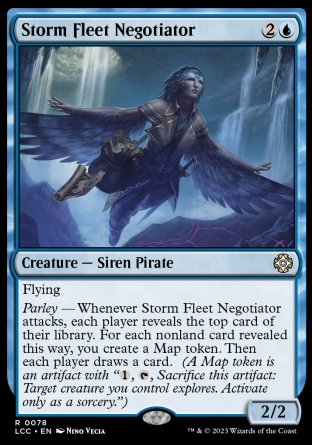 (078) Magic The Gathering Commander: The Lost Caverns of Ixalan Single: Storm Fleet Negotiator Rare