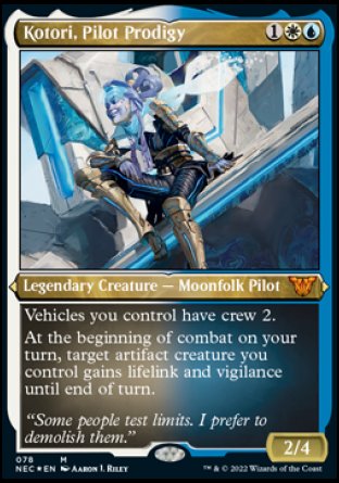 (078) Magic The Gathering Commander: Kamigawa: Neon Dynasty Single: Kotori, Pilot Prodigy (V.3) Special