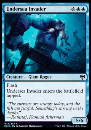(078/285) Magic The Gathering Kaldheim Single: Undersea Invader Holo Common