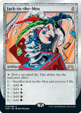 (078/096) Magic The Gathering Unsanctioned Single: Jack-in-the-Mox Rare