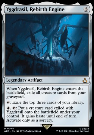 (078) Magic The Gathering Universes Beyond: Assassin's Creed Single: Yggdrasil, Rebirth Engine Holo Mythic