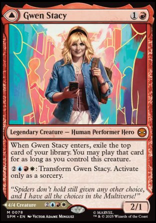 (078) Magic The Gathering Magic: The Gathering | Marvel's Spider-Man: Promos Single: Gwen Stacy // Ghost-Spider Holo Mythic
