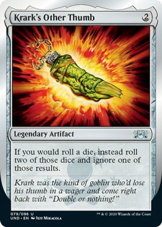 (079/096) Magic The Gathering Unsanctioned Single: Krark's Other Thumb Uncommon