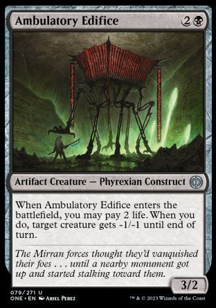 (079) Magic The Gathering Phyrexia: All Will Be One Single: Ambulatory Edifice Uncommon