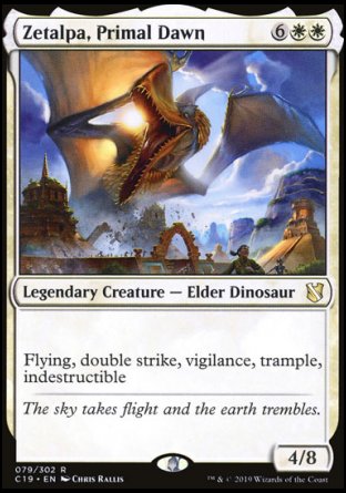 (079) Magic The Gathering Commander 2019 Single: Zetalpa, Primal Dawn Holo Rare